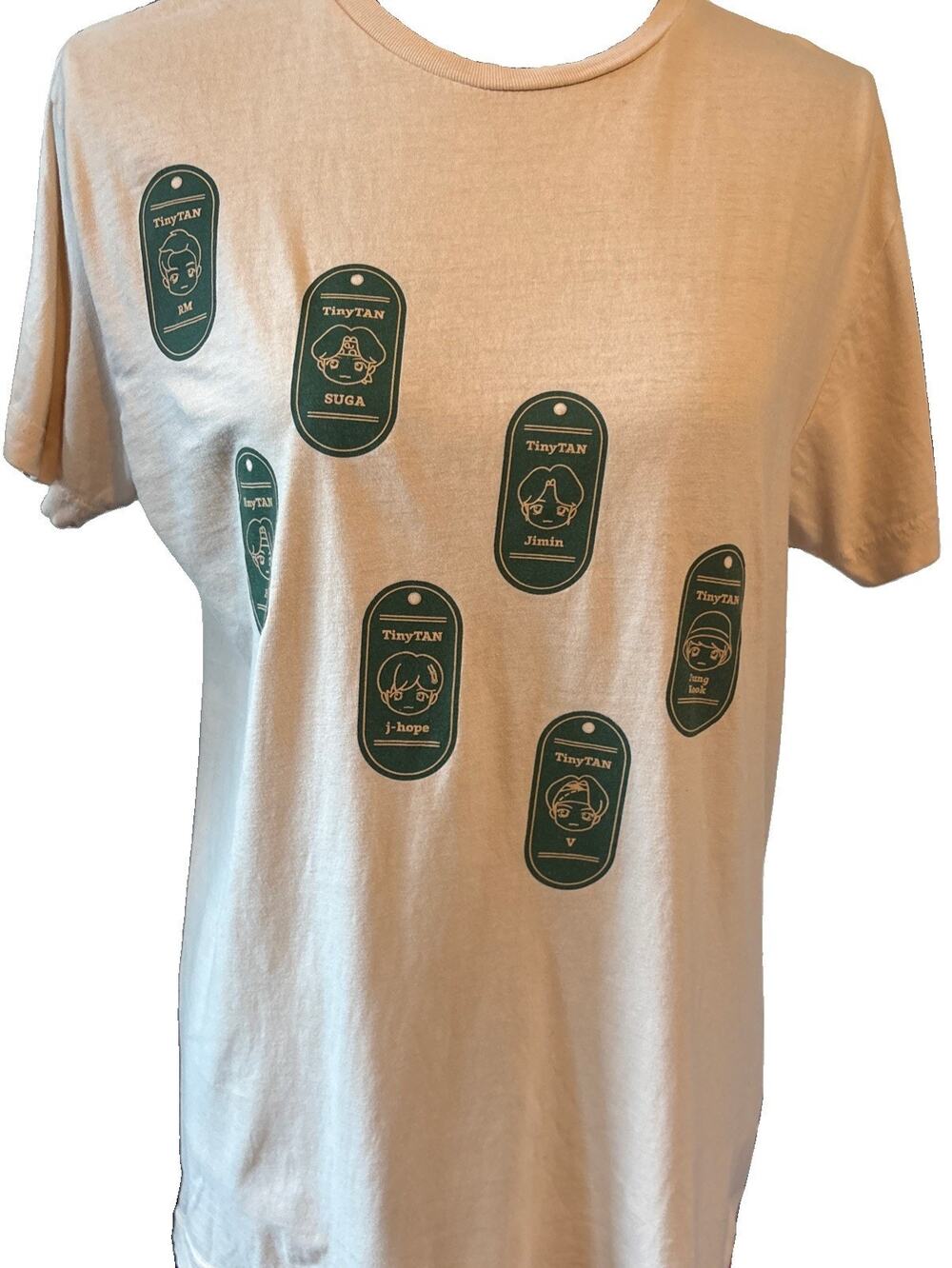 TinyTAN Faces T-Shirt Inspired By BTS v Jimin j Hope Suga Decal 100% Cotton